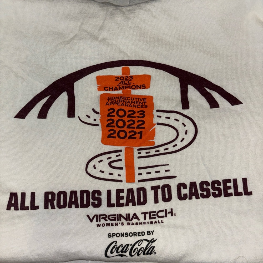 Delta Pro Weight Virginia Tech Basketball T-Shirt